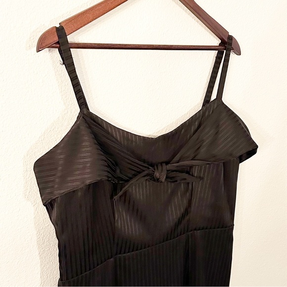 Lucky Thirteen Black Satin Pin Up Pencil Dress Size XL - Picture 4 of 11